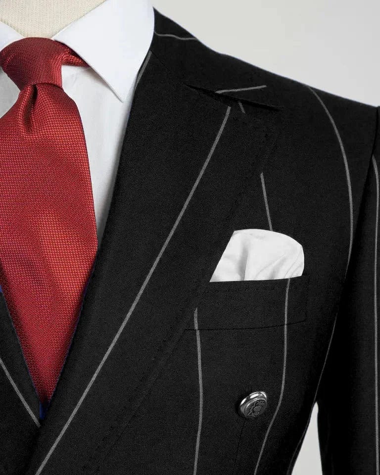 Men's Double Breasted Blazer and Trousers Sets Formal Pantsuits Evening Wedding Tuxedo Solid Color New Style 2 Pcs Customized - SHOWLU FASHION STORE