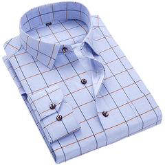 Men's Long Sleeve Printed Casual Shirt Fashion Trun - down Collar Wedding Party Shirts Soft Hawaiian Holiday Summer Shirt - SHOWLU FASHION STORE