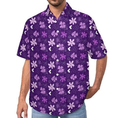 Men's shirt pattern shirt printed shirt outdoor street short sleeved clothing oversized fashion street clothing designer - SHOWLU FASHION STORE