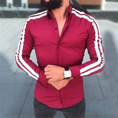 Men's Shirt Plaid Stripe Geometric Stand Collar Outdoor Street Print Long Sleeve Clothing Fashion Streetwear Designer Casual - SHOWLU FASHION STORE
