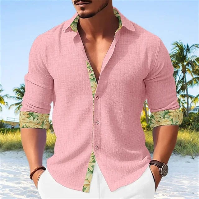 Men's Shirt Plaid Stripe Geometric Stand Collar Outdoor Street Print Long Sleeve Clothing Fashion Streetwear Designer Casual - SHOWLU FASHION STORE