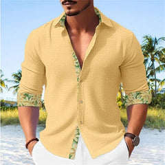 Men's Shirt Plaid Stripe Geometric Stand Collar Outdoor Street Print Long Sleeve Clothing Fashion Streetwear Designer Casual - SHOWLU FASHION STORE