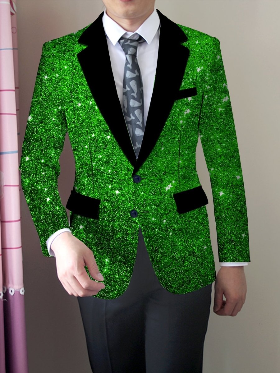 Men's Slim Fit Blazer - American Trendy Style, Casual Suit Jacket with Button Details, Long Sleeve, Non - Transparent, Polyester and Elastane, All Seasons - SHOWLU FASHION STORE