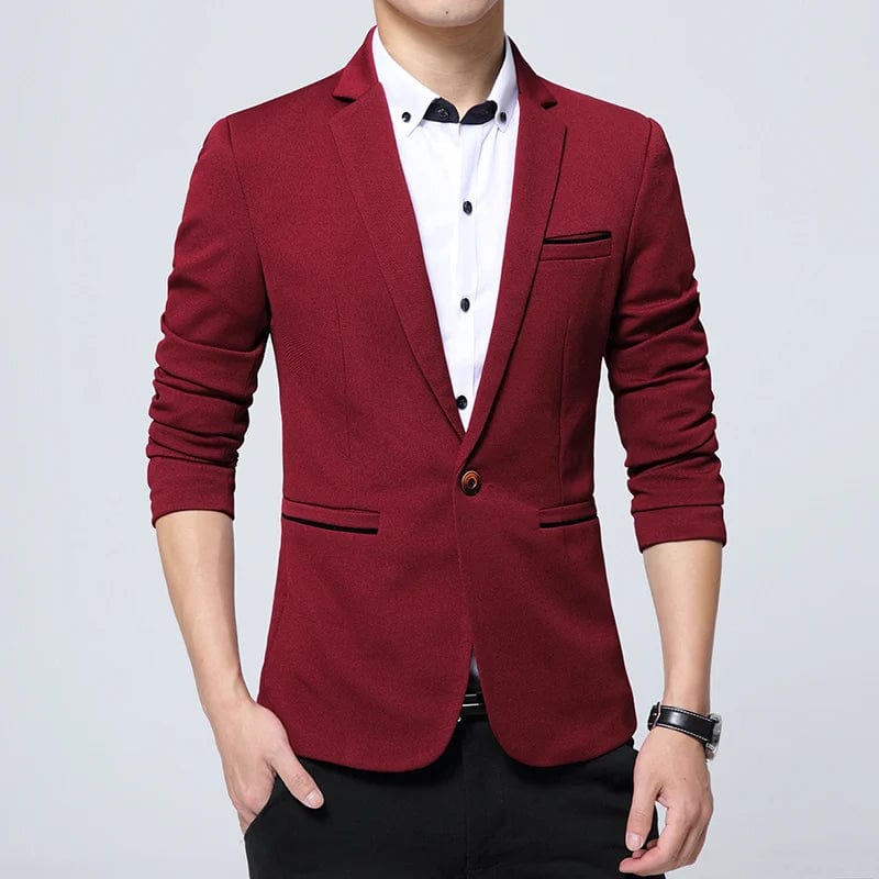Men's Smart Casual Suit Blazers Slim Fit Sport Coat Fashion Formal Dress Groom Marriage Suit Coat Spring Autumn Outwear - SHOWLU FASHION STORE
