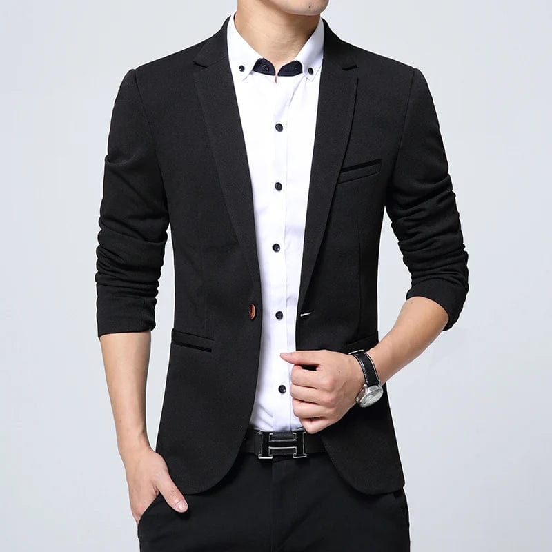 Men's Smart Casual Suit Blazers Slim Fit Sport Coat Fashion Formal Dress Groom Marriage Suit Coat Spring Autumn Outwear - SHOWLU FASHION STORE