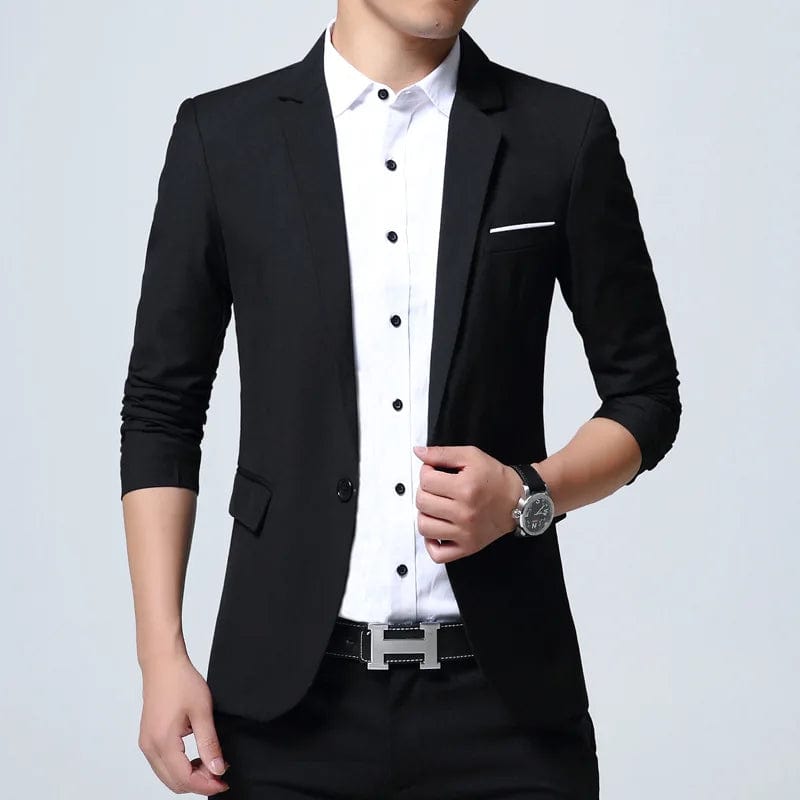 Men's Smart Casual Suit Blazers Slim Fit Sport Coat Fashion Formal Dress Groom Marriage Suit Coat Spring Autumn Outwear - SHOWLU FASHION STORE