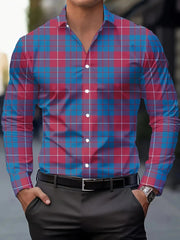 Men's Stylish Long Sleeve Casual Lapel Shirts Casual tops breathable full sleeve shirt for men daily basic Business shirt - SHOWLU FASHION STORE