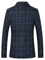 Men's Suit Coat Business Casual Small Suit Spring And Autumn New Professional Clothes Formal Men's Top Fashion Plaid Dress - SHOWLU FASHION STORE