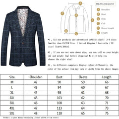 Men's Suit Coat Business Casual Small Suit Spring And Autumn New Professional Clothes Formal Men's Top Fashion Plaid Dress - SHOWLU FASHION STORE
