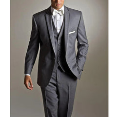 Men's Suits Blazer Tweno Tuxedo Wedding White Satin Single Breasted Three Piece Costume Hpmbre Jacket Pants Vest Slim Fit Custom - SHOWLU FASHION STORE