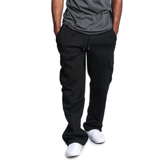 Mens Sweatpants Straight Fit Joggers for Sports and Streetwear Loose Oversized Drawstring Long Pants Men Multi - pocket Pants - SHOWLU FASHION STORE