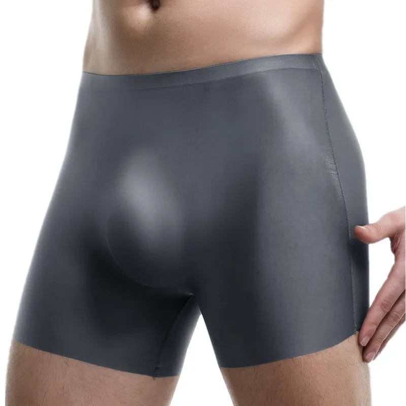 Mens Underwear Seamless Boxers Shorts Homme Panties For Man Solid Slim Ice Silk 3D Pouch Underpants Male Cueca Calzoncillo L - 3XL - SHOWLU FASHION STORE