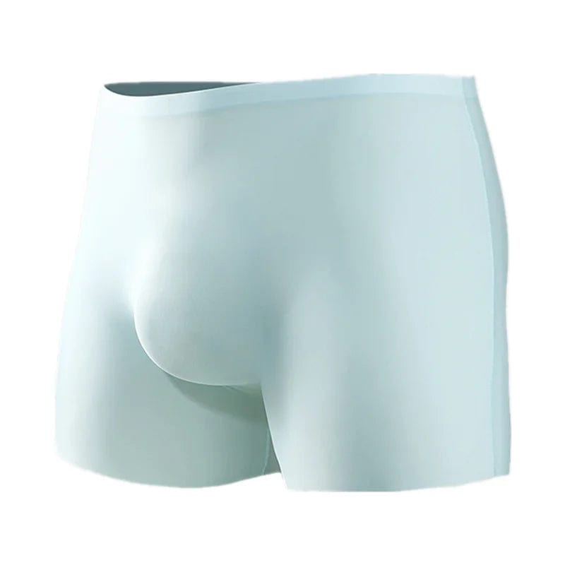 Mens Underwear Seamless Boxers Shorts Homme Panties For Man Solid Slim Ice Silk 3D Pouch Underpants Male Cueca Calzoncillo L - 3XL - SHOWLU FASHION STORE