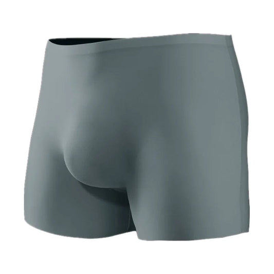 Mens Underwear Seamless Boxers Shorts Homme Panties For Man Solid Slim Ice Silk 3D Pouch Underpants Male Cueca Calzoncillo L - 3XL - SHOWLU FASHION STORE