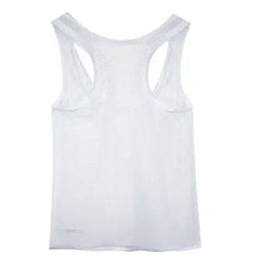 Men's Vest Large mesh breathable sexy camisole tank top undershirt clothes men tank top sleeveless shirts singlet fitness - SHOWLU FASHION STORE