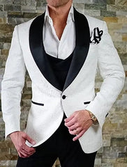 Men's Wedding Suit 2023 Italian Design Custom Black Smoking Tuxedo Jacket 3 - piece Set (coat Vest Pants) Men's Groom Terno Suit - SHOWLU FASHION STORE
