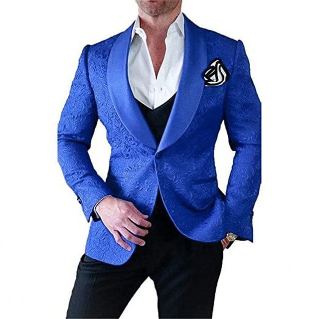 Men's Wedding Suit 2023 Italian Design Custom Black Smoking Tuxedo Jacket 3 - piece Set (coat Vest Pants) Men's Groom Terno Suit - SHOWLU FASHION STORE