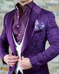 Men's Wedding Suit 2023 Italian Design Custom Black Smoking Tuxedo Jacket 3 - piece Set (coat Vest Pants) Men's Groom Terno Suit - SHOWLU FASHION STORE