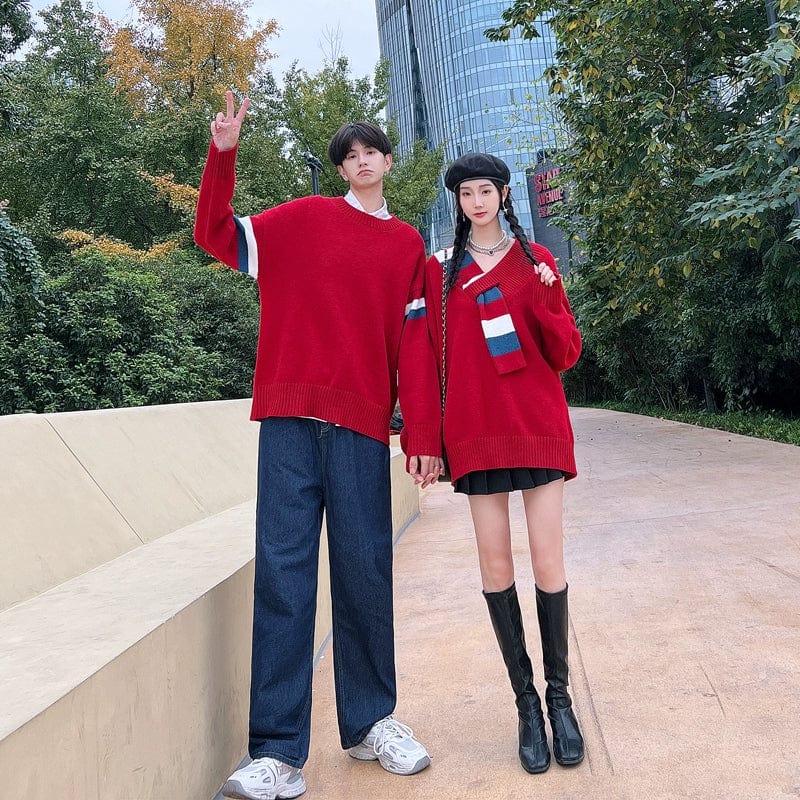 Men's Young Adult Couple Christmas New Year Pullover - SHOWLU FASHION STORE