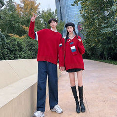 Men's Young Adult Couple Christmas New Year Pullover - SHOWLU FASHION STORE