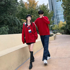 Men's Young Adult Couple Christmas New Year Pullover - SHOWLU FASHION STORE