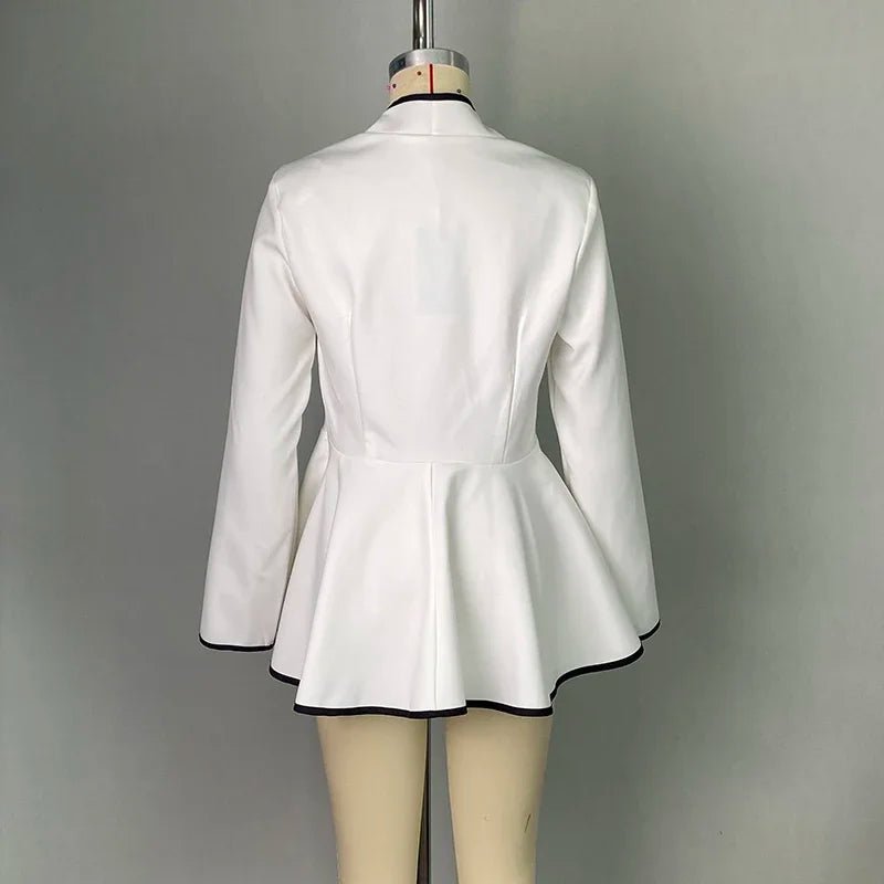 Modigirl Fall Women’s Original Jacket Outerwear 2025 Spring Deep V - Neck Long Sleeves Buttoned Slim Elegant Ladies Clothing Tops - SHOWLU FASHION STORE