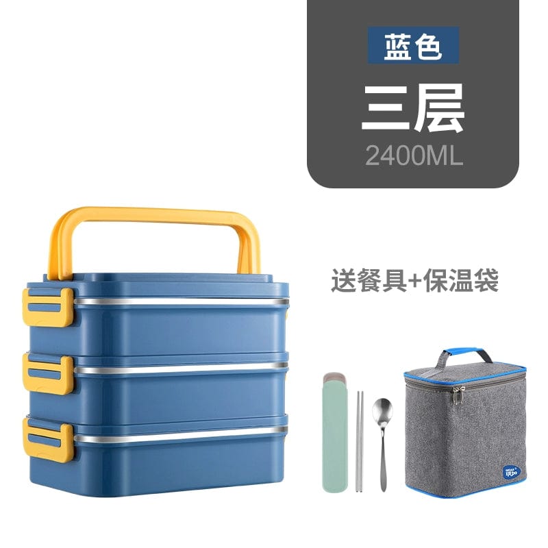 Multi - Layer Insulated Lunch Box - SHOWLU FASHION STORE