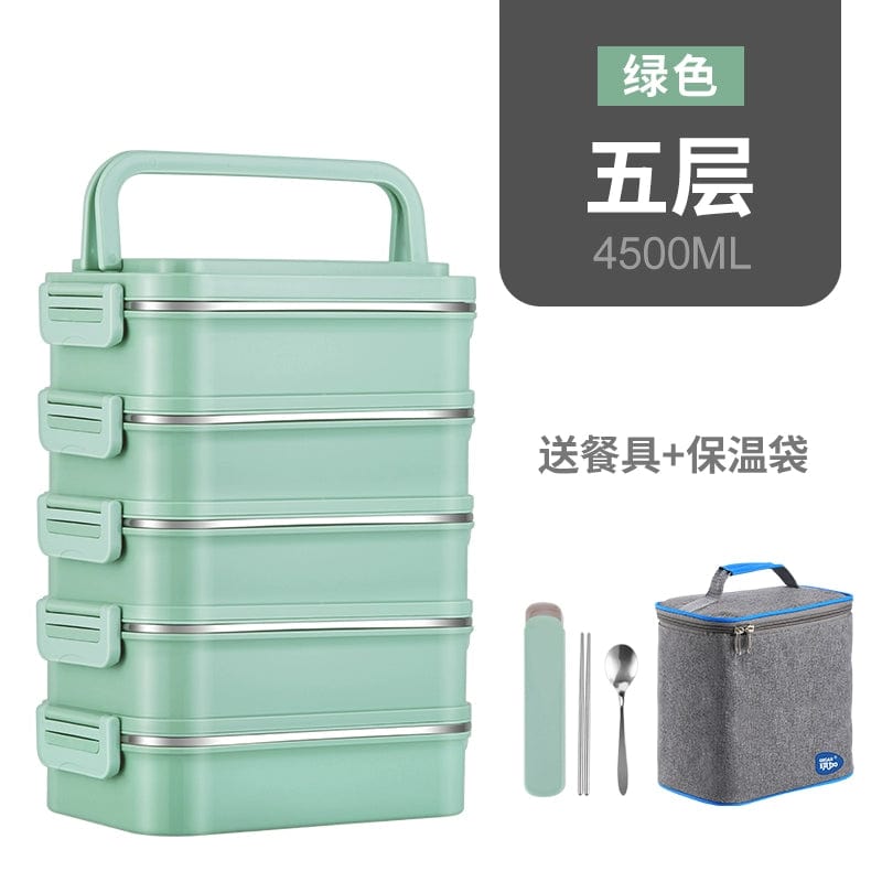 Multi - Layer Insulated Lunch Box - SHOWLU FASHION STORE