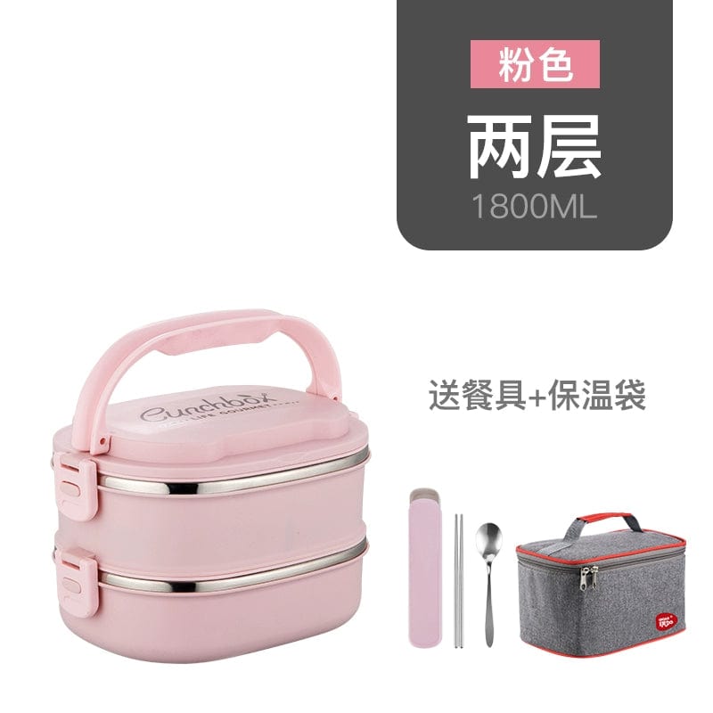 Multi - Layer Insulated Lunch Box - SHOWLU FASHION STORE