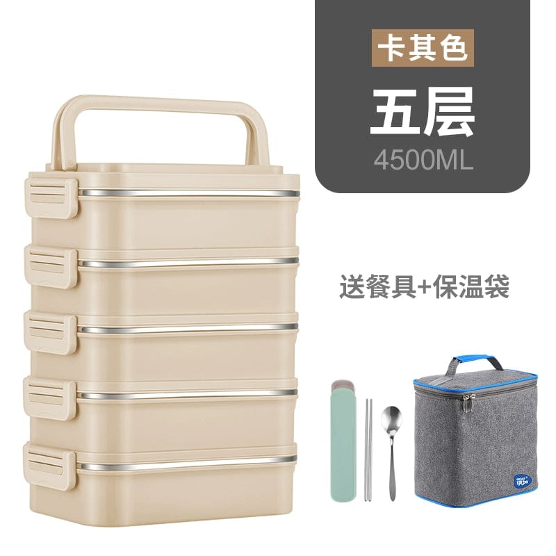 Multi - Layer Insulated Lunch Box - SHOWLU FASHION STORE