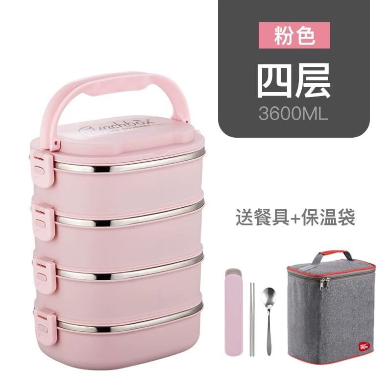 Multi - Layer Insulated Lunch Box - SHOWLU FASHION STORE