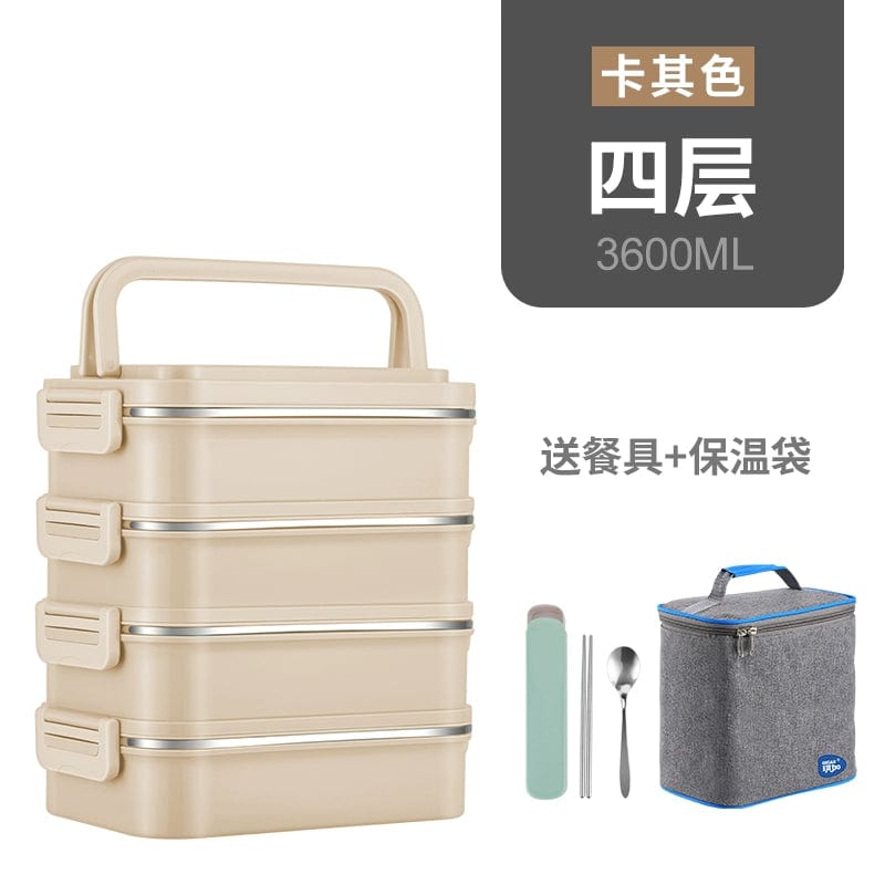 Multi - Layer Insulated Lunch Box - SHOWLU FASHION STORE