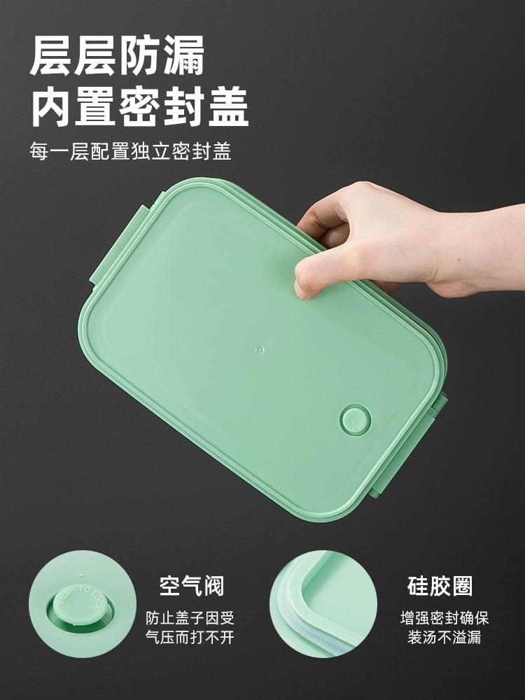 Multi - Layer Insulated Lunch Box - SHOWLU FASHION STORE