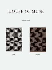 Nachumus Chessboard Knitting Office Blanket - SHOWLU FASHION STORE