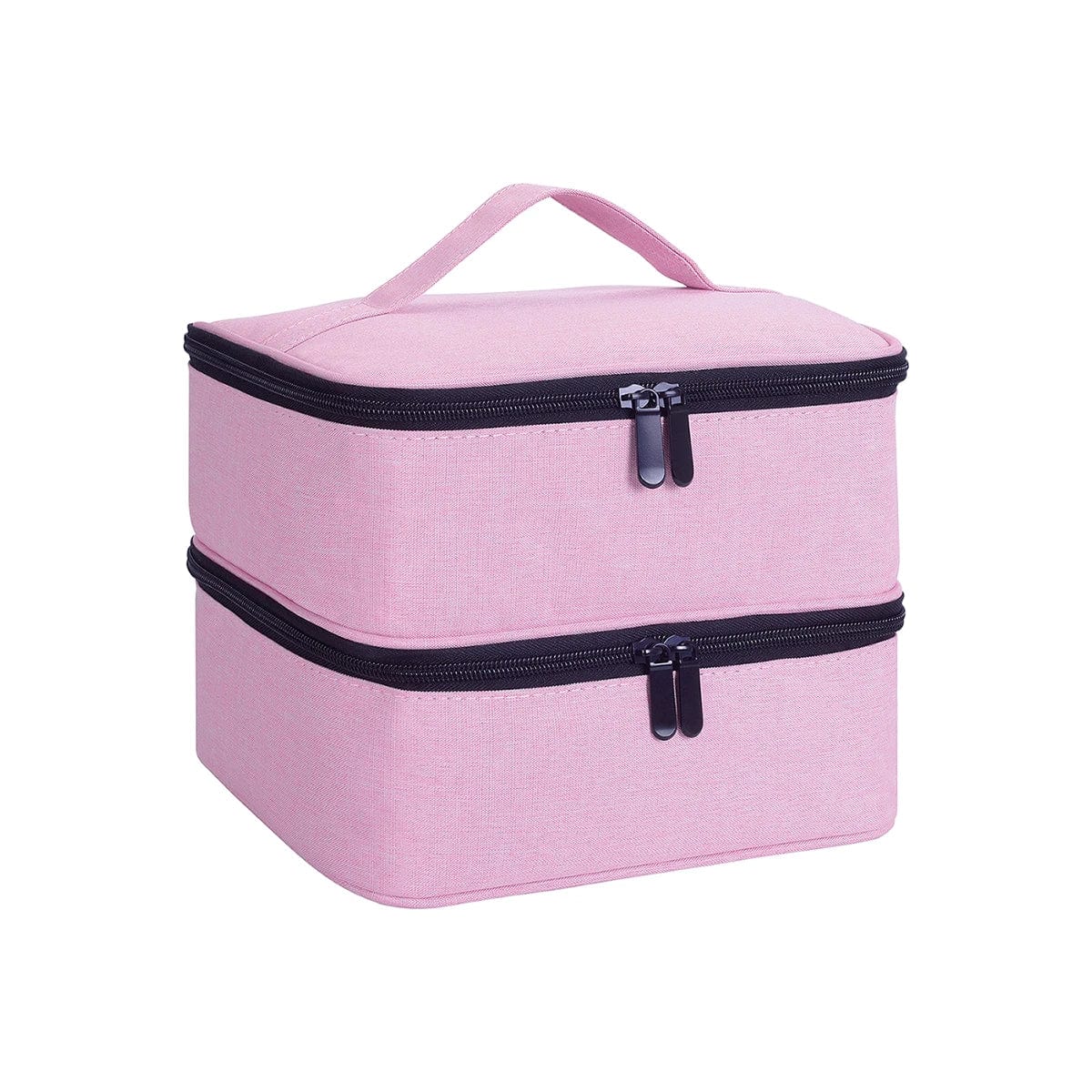 Nail Polish Organizer Handheld Double Layer CosmeticOrganizer Tote Bag For Girls And Women Nail Art, EssentialOil, Cosmetic Set - SHOWLU FASHION STORE