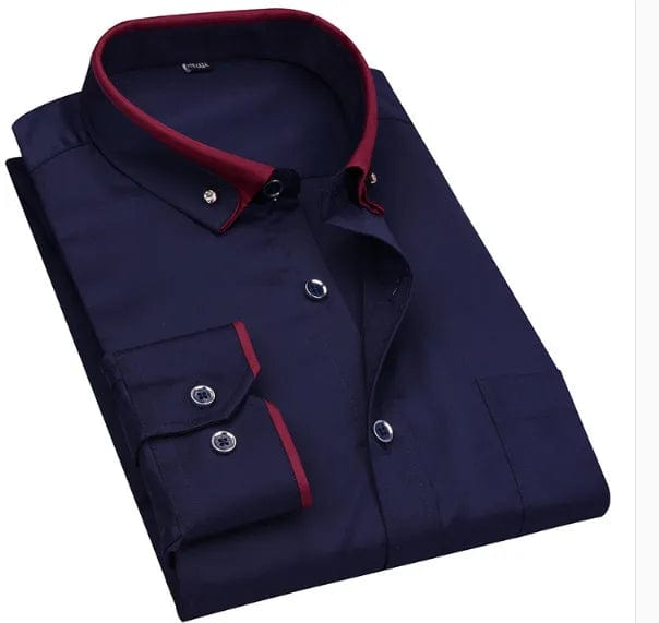new arrival Spring commercial easy care shirt male oversize long - sleeve fashion formal high quality plus size M - 7XL8XL9XL - SHOWLU FASHION STORE
