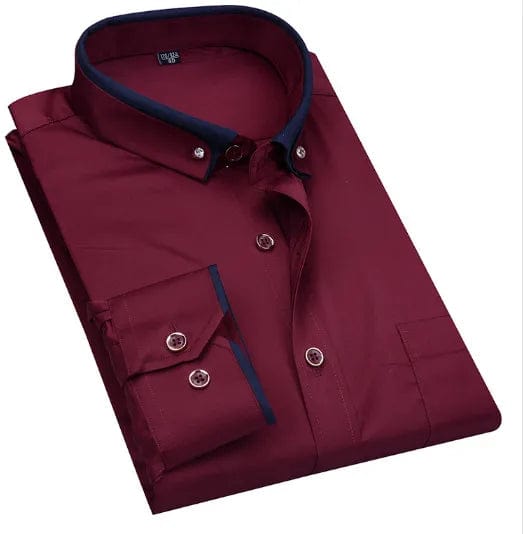new arrival Spring commercial easy care shirt male oversize long - sleeve fashion formal high quality plus size M - 7XL8XL9XL - SHOWLU FASHION STORE