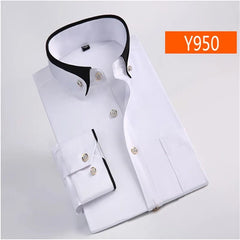 new arrival Spring commercial easy care shirt male oversize long - sleeve fashion formal high quality plus size M - 7XL8XL9XL - SHOWLU FASHION STORE