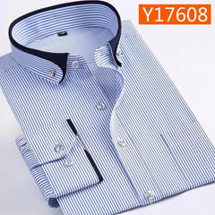 new arrival Spring commercial easy care shirt male oversize long - sleeve fashion formal high quality plus size M - 7XL8XL9XL - SHOWLU FASHION STORE