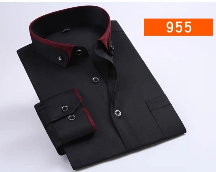 new arrival Spring commercial easy care shirt male oversize long - sleeve fashion formal high quality plus size M - 7XL8XL9XL - SHOWLU FASHION STORE