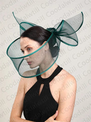 New Black Fascinator Wedding Pillbox Hat Women Elegant Fascinator Hats Hair Clip Church Ladies Party Headpiece Fashion Headwear - SHOWLU FASHION STORE