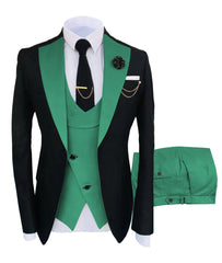 New Costume Homme Popular Clothing Luxury Party Stage Men's Suit Groomsmen Regular Fit Tuxedo 3 Peice Set Jacket+Trousers+Vest - SHOWLU FASHION STORE