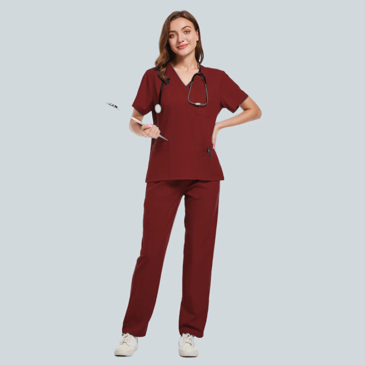 New Nurse Uniform Woman Hospital Doctor 's Medical Sweatshirt Nursing Pants Unisex Workshop Uniforms Beauty SPA Work Clothes - SHOWLU FASHION STORE