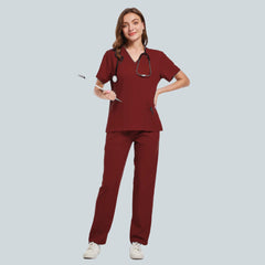 New Nurse Uniform Woman Hospital Doctor 's Medical Sweatshirt Nursing Pants Unisex Workshop Uniforms Beauty SPA Work Clothes - SHOWLU FASHION STORE