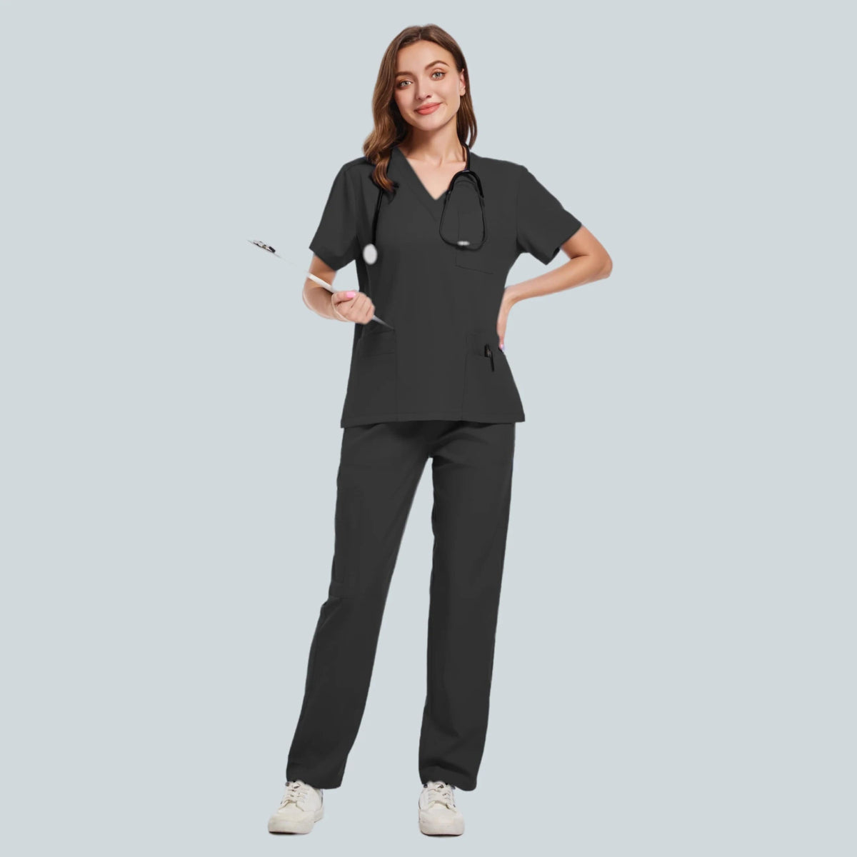 New Nurse Uniform Woman Hospital Doctor 's Medical Sweatshirt Nursing Pants Unisex Workshop Uniforms Beauty SPA Work Clothes - SHOWLU FASHION STORE