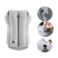 New Pattern Inflatable Travel Pillow Portable Chin Support Neck Pillow for Airplane Car Bus Train Office Nap Rest Support Pillow - SHOWLU FASHION STORE