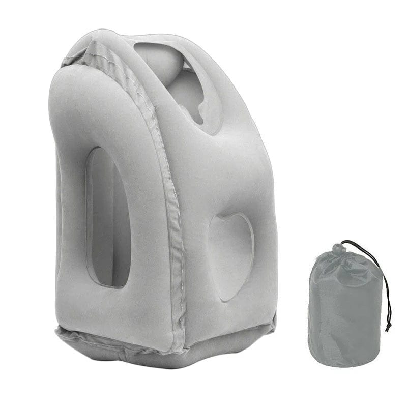 New Pattern Inflatable Travel Pillow Portable Chin Support Neck Pillow for Airplane Car Bus Train Office Nap Rest Support Pillow - SHOWLU FASHION STORE