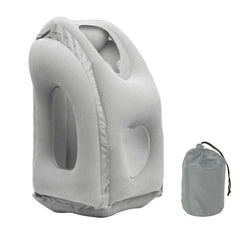 New Pattern Inflatable Travel Pillow Portable Chin Support Neck Pillow for Airplane Car Bus Train Office Nap Rest Support Pillow - SHOWLU FASHION STORE