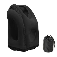 New Pattern Inflatable Travel Pillow Portable Chin Support Neck Pillow for Airplane Car Bus Train Office Nap Rest Support Pillow - SHOWLU FASHION STORE