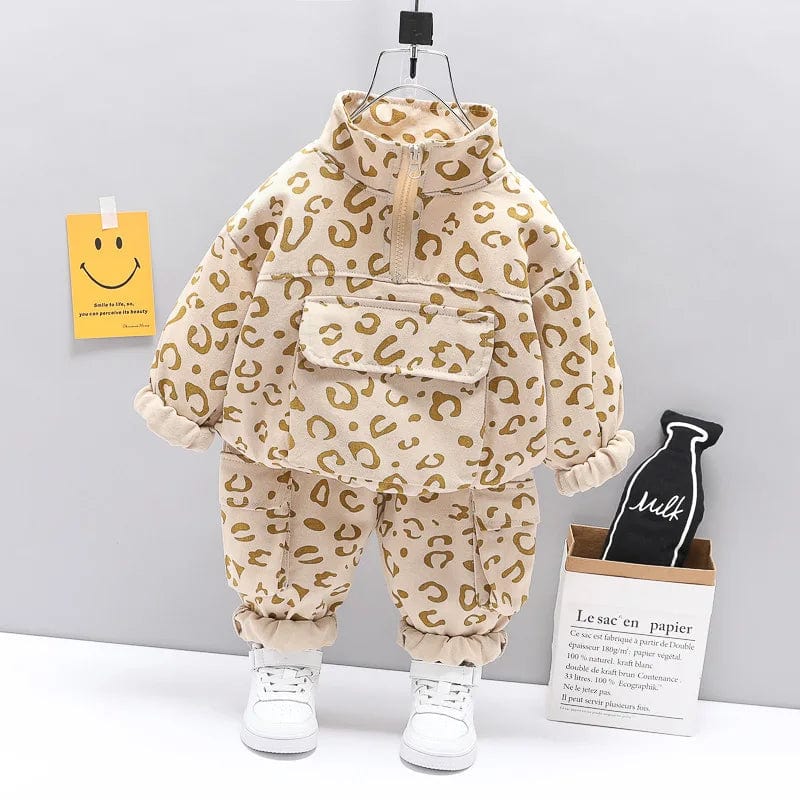 New Spring Autumn Children Fashion Clothes Baby Boys Girls Jacket Pants 2Pcs/Sets Kids Toddler Clothing Infant Cotton Tracksuit - SHOWLU FASHION STORE